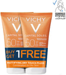 Vichy Capital Soleil Dry Touch Anti Shine Sunscreen for Combination to Oily Skin SPF50 Set 2 x 50mL