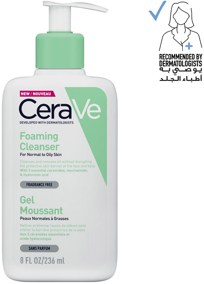 

Foaming Cleanser for Normal to Oily Skin with Hyaluronic Acid 236mL