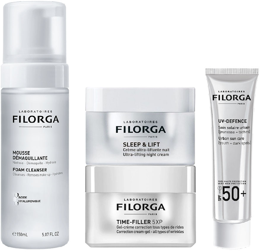 

Filorga Face Anti-Wrinkle Routine for Normal to Dry Skin - 4 Products