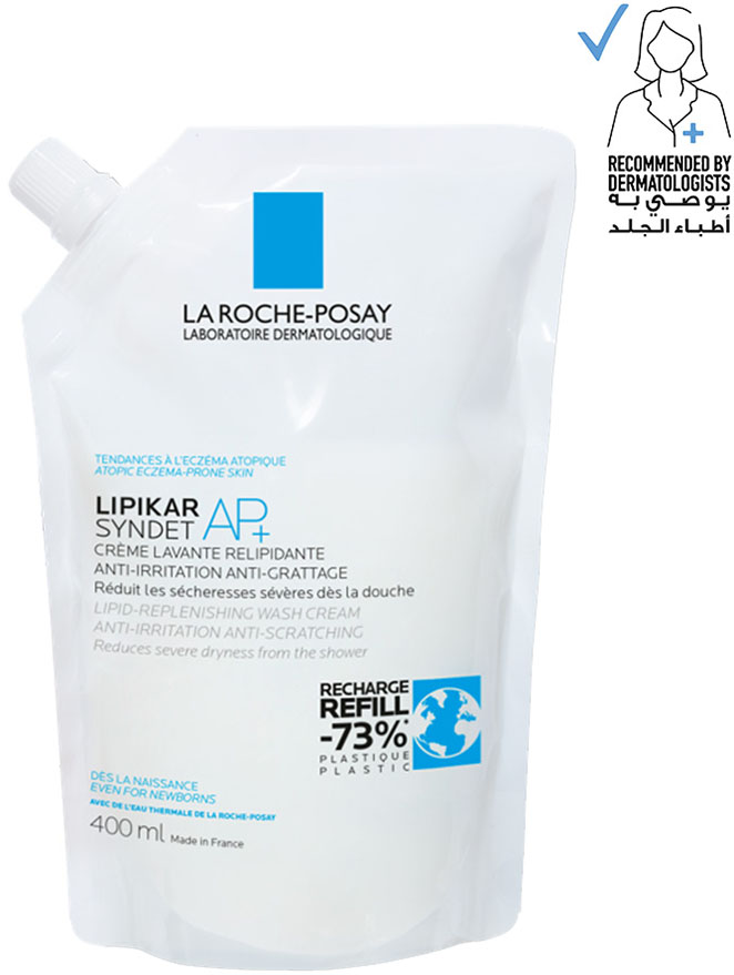 

Lipikar Syndet AP+ Body Wash for Eczema Prone Skin Refill 400mL