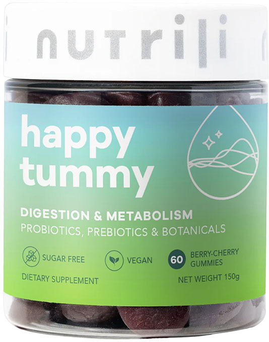 

Happy Tummy Vitamin Gummies Sugar Free - 60 Gummies