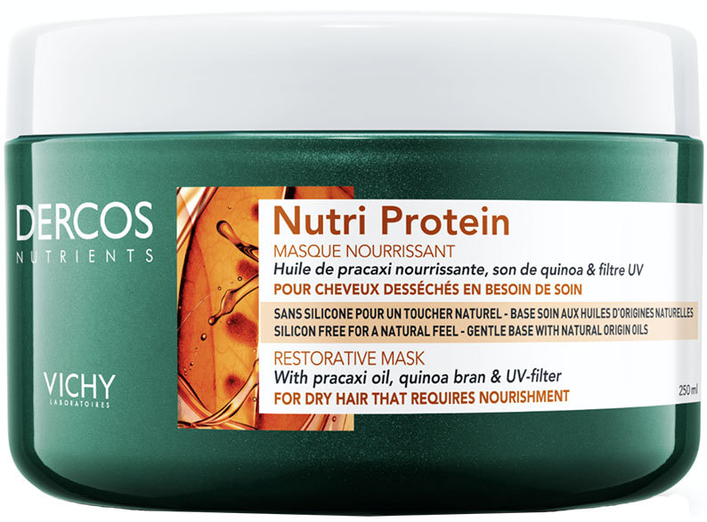 

Dercos Nutrients Nutri-Protein Mask for Dry and Damaged Hair 250mL