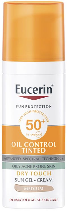 EUCERIN SUN FACE OIL CONTROL TINTED SPF 50+ 50 ML – Dermapotek